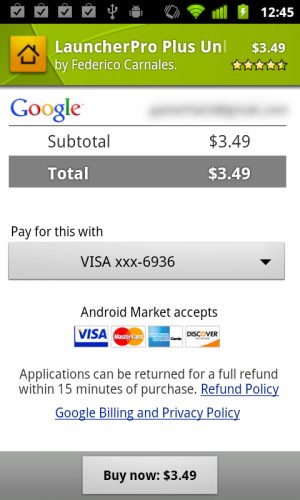... Android apps directly from your phone or buy apps from Android Market