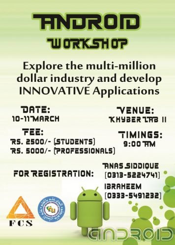 Android Workshop at FAST University