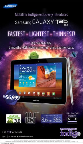 Samsung Galaxy Tab 101 by Mobilink