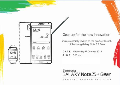 GalaxyNote3 GalaxyGear Invite