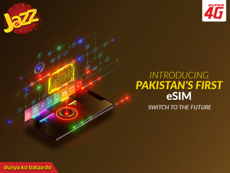 JazzeSIM | Android Pakistan Jazz 4G eSIM Pakistan